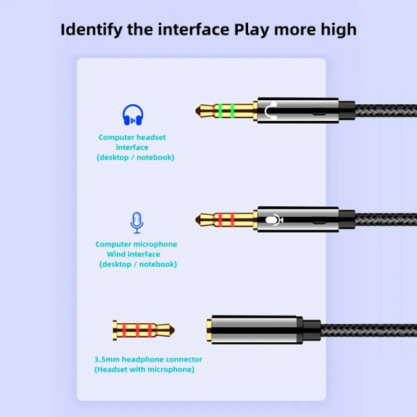 Кабель - соединитель jack 3.5mm (AUX) и jack 3.5mm (MIC) на jack 3.5mm (AUX+MIC), папа-мама, 1 метр, черный Кабель - соединитель jack 3.5mm (AUX) и jack 3.5mm (MIC) на jack 3.5mm (AUX+MIC), папа-мама, 1 метр, черный