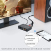 Адаптер - аудио-преобразователь оптика (Toslink/SPDIF) - Bluetooth на jack 3.5mm (AUX), RCA, черный