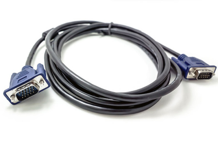 Кабель VGA - VGA 3+5, папа-папа, 10 метров, черный