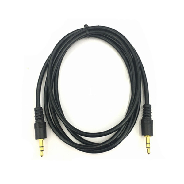 Кабель jack 3.5mm (AUX), папа-папа, 2 метра, черный Кабель jack 3.5mm (AUX), папа-папа, 2 метра, черный