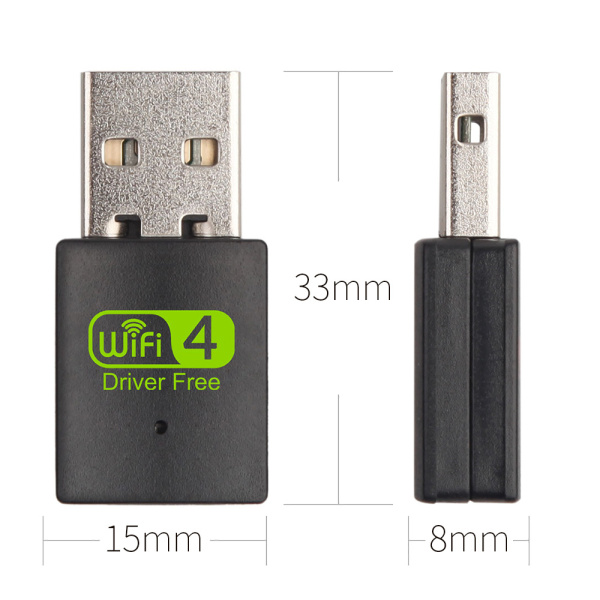 Адаптер - беспроводной Wi-Fi-приемник USB2.0, до 300 Мбит/с (Free Driver) Адаптер - беспроводной Wi-Fi-приемник USB2.0, до 300 Мбит/с (Free Driver)