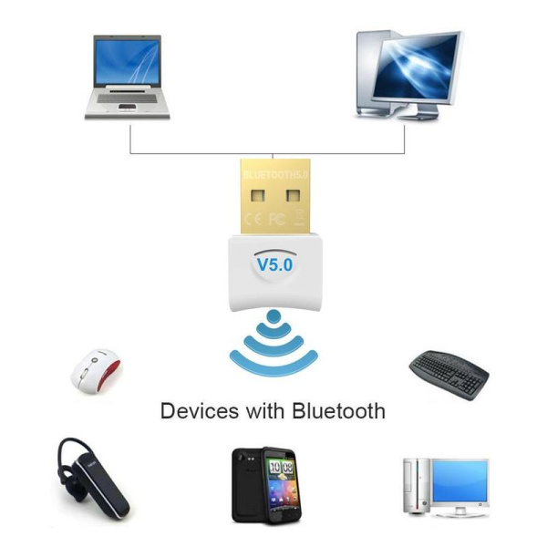Адаптер USB2.0 - Bluetooth v5.0 Адаптер USB2.0 - Bluetooth v5.0