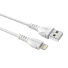 Зарядный USB дата кабель BOROFONE BX51 Lightning, 2.4A, 1м, белый