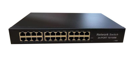 Сетевой хаб - коммутатор LAN - разветвитель RJ45 на 24 порта, 10/100 Мбит/с