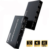 Матричный коммутатор - свитч-сплиттер 2×4 HDMI PRO, 4K 60HZ, оптика (Toslink/SPDIF), jack 3.5mm (AUX), пульт, черный