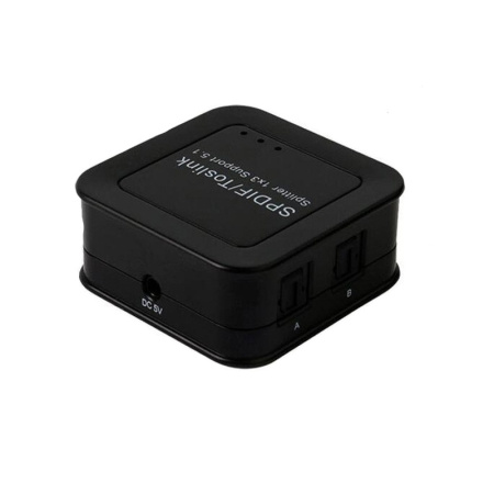 Цифровой аудио разветвитель - сплиттер 1x3 оптический (Toslink/SPDIF) MINI, черный