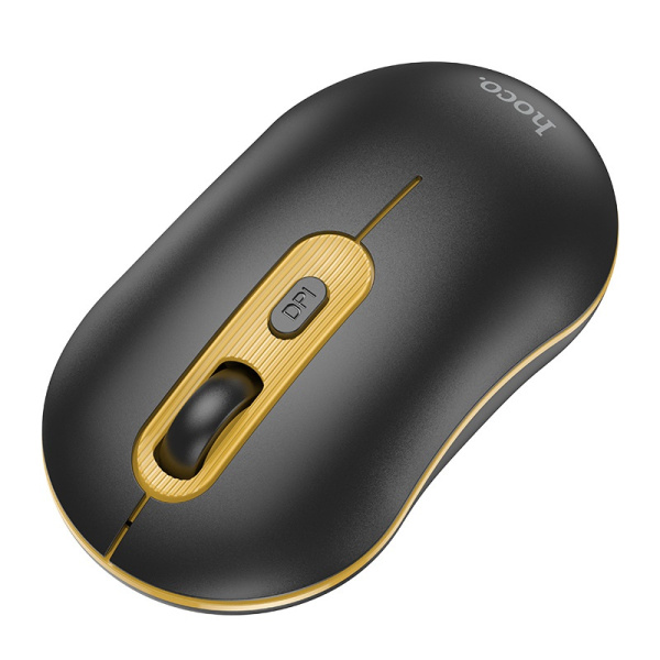 Мышь беспроводная HOCO GM21, 2,4G, 1600dpi, черно-желтый Мышь беспроводная HOCO GM21, 2,4G, 1600dpi, черно-желтый