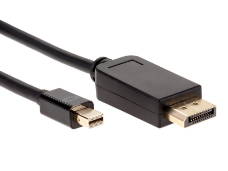 Кабель Mini DisplayPort - DisplayPort, папа-папа, 1,8 метра, черный