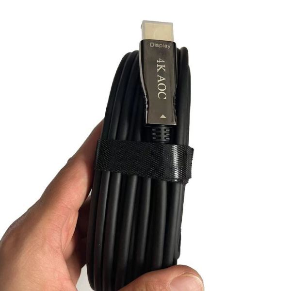 Кабель HDMI v2.0 Optical UltraHD 4K 60Гц, поддержка HDR, ARC, 18 Гбит/с, 200 метров, черный Кабель HDMI v2.0 Optical UltraHD 4K 60Гц, поддержка HDR, ARC, 18 Гбит/с, 200 метров, черный