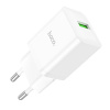Зарядное устройство сетевое - блок питания HOCO N26, USB QC3.0, белый
