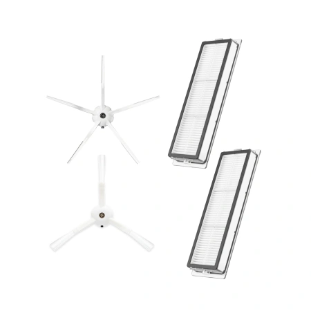 Набор аксессуаров Mini 1 для робота-пылесоса Roborock S5, белые боковые щетки