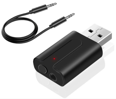 Беспроводной аудио адаптер T10 Hi-Fi, Bluetooth 5.0 RX/TX приемник-передатчик, черный