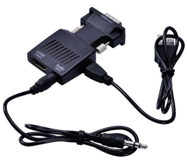 Адаптер - переходник VGA - HDMI PRO MINI, черный Адаптер - переходник VGA - HDMI PRO MINI, черный