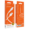 Зарядный USB дата кабель BOROFONE BX51 Lightning, 2.4A, 1м, белый