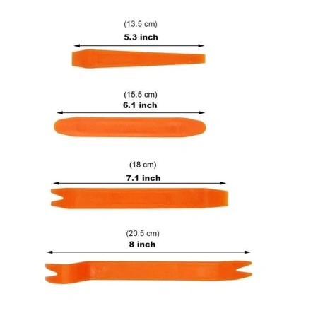 Лопатки для разборки внутренней обшивки автомобиля - инструмент для съемки пластиковых элементов авто, двери, багажник, потолок, набор 5 предметов