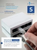 Сетевой свитч – LAN разветвитель – хаб RJ45 на 5 портов, 10/100/1000 Мбит/с, белый