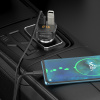 Автомобильный Bluetooth FM-проигрыватель - MP3 плеер BOROFONE BC43, 1А, 2 USB, картридер TF, черный