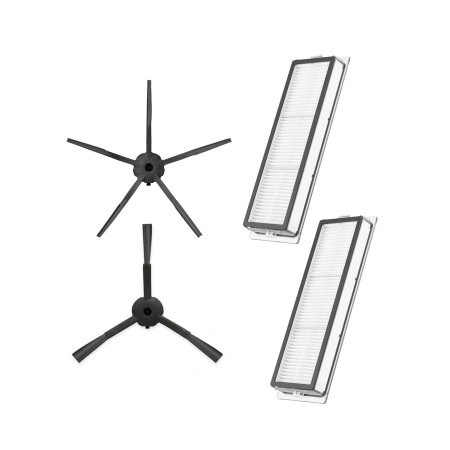 Набор аксессуаров Mini 1 для робота-пылесоса Roborock S5 Max, черные боковые щетки