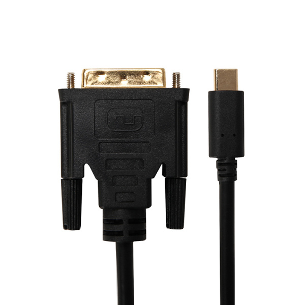 Кабель USB3.1 Type-C - DVI-D, 1,8 метра, черный Кабель USB3.1 Type-C - DVI-D, 1,8 метра, черный