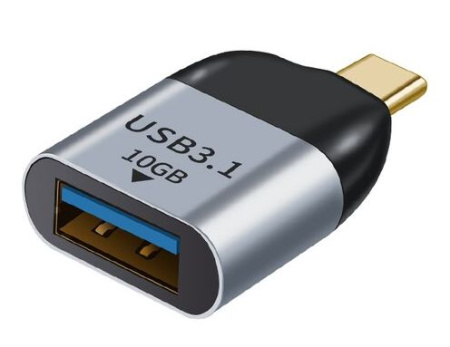 Адаптер - переходник USB3.1 Type-С - USB3.0 10Gb, mini, серебро