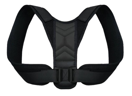 Корректор осанки - корсет ортопедический для спины - реклинатор, бандаж для позвоночника эластичный, размер XL (обхват груди 119-150см, вес 80-120кг), черный