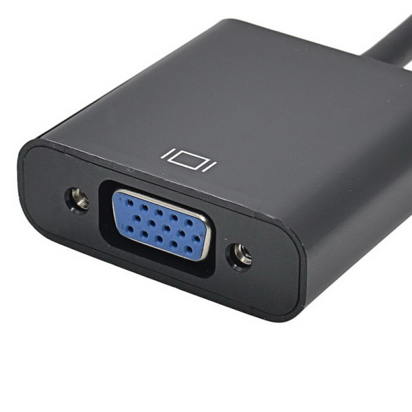 Адаптер - переходник DisplayPort - VGA, черный Адаптер - переходник DisplayPort - VGA, черный