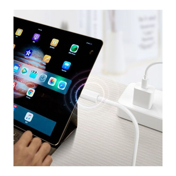 Зарядный USB дата-кабель Lightning для сверхбыстрой зарядки, 5A, 1 метр, белый Зарядный USB дата-кабель Lightning для сверхбыстрой зарядки, 5A, 1 метр, белый