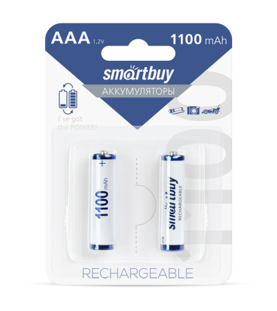 Аккумулятор SMARTBUY 1100 mAh, AAA/2BL