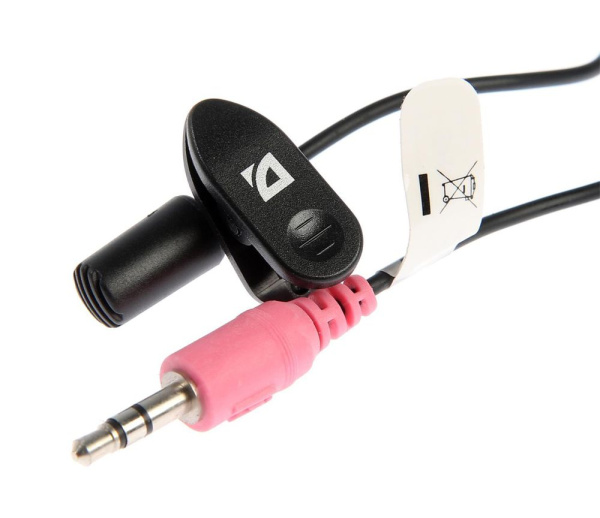 Микрофон Defender MIC-109 (64109), на прищепке, jack 3.5mm, 1,8м, черный Микрофон Defender MIC-109 (64109), на прищепке, jack 3.5mm, 1,8м, черный