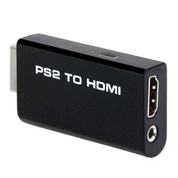 Адаптер - переходник PS2 - HDMI + jack 3.5mm (AUX), черный Адаптер - переходник PS2 - HDMI + jack 3.5mm (AUX), черный