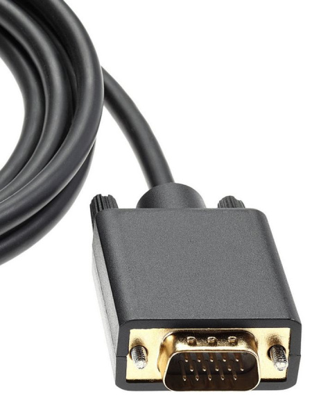 Кабель DisplayPort - VGA, FullHD 1080p, папа-папа, 1,8 метра, черный Кабель DisplayPort - VGA, FullHD 1080p, папа-папа, 1,8 метра, черный