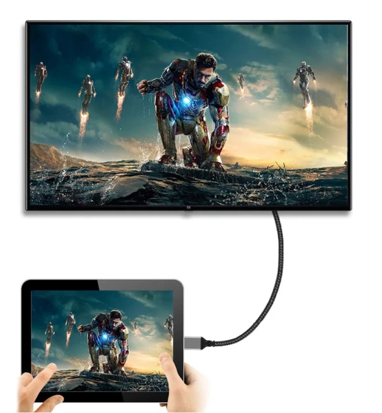 Кабель MicroHDMI - HDMI 4K, папа-папа, 1,5 метра, черный Кабель MicroHDMI - HDMI 4K, папа-папа, 1,5 метра, черный