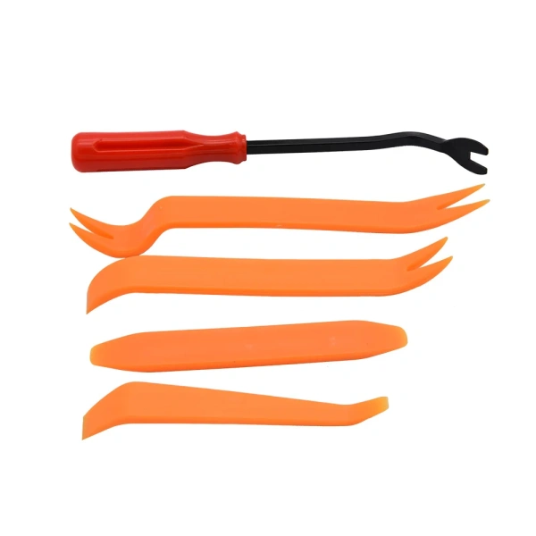 Лопатки для разборки внутренней обшивки автомобиля - инструмент для съемки пластиковых элементов авто, двери, багажник, потолок, набор 5 предметов Лопатки для разборки внутренней обшивки автомобиля - инструмент для съемки пластиковых элементов авто, двери, багажник, потолок, набор 5 предметов