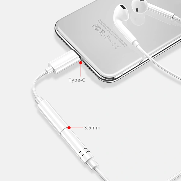 Адаптер - переходник цифровой USB3.1 Type-C - jack 3.5mm (AUX), универсальный, белый Адаптер - переходник цифровой USB3.1 Type-C - jack 3.5mm (AUX), универсальный, белый
