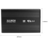 Внешний корпус - бокс SATA - USB3.0 для жесткого диска SSD/HDD 3.5”, алюминий, черный
