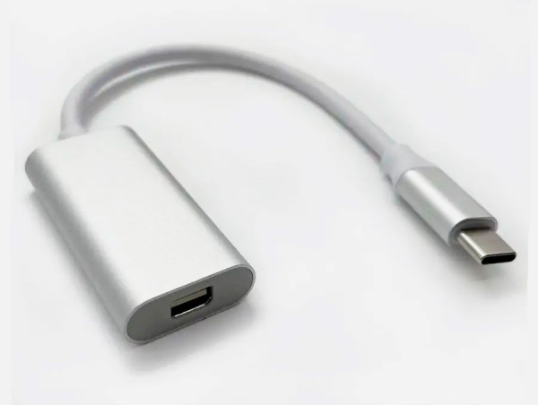Адаптер - переходник USB3.1 Type-C - Mini DisplayPort, серебро Адаптер - переходник USB3.1 Type-C - Mini DisplayPort, серебро
