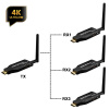 Удлинитель HDMI сигнала по Wi-Fi до 50 метров, UltraHD 4K, 1 передатчик + 3 приемника