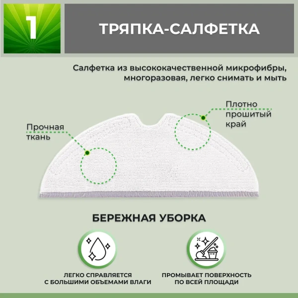 Набор аксессуаров Mini 2 для робота-пылесоса Xiaomi Mi Robot Vacuum Cleaner 1C Vacuum-Mop (SKV4073CN) Набор аксессуаров Mini 2 для робота-пылесоса Xiaomi Mi Robot Vacuum Cleaner 1C Vacuum-Mop (SKV4073CN)