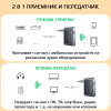 Аудио адаптер BT-107 приемник-передатчик (TX/RX) Bluetooth v5.4 - AUX 3.5мм, картридер TF, для дома и автомобиля, громкая связь (handsfree)