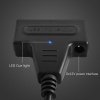 Адаптер - переходник - кабель SATA - USB3.0 - USB2.0 для жесткого диска SSD/HDD 2.5″/3.5″ с разъемом питания, черный