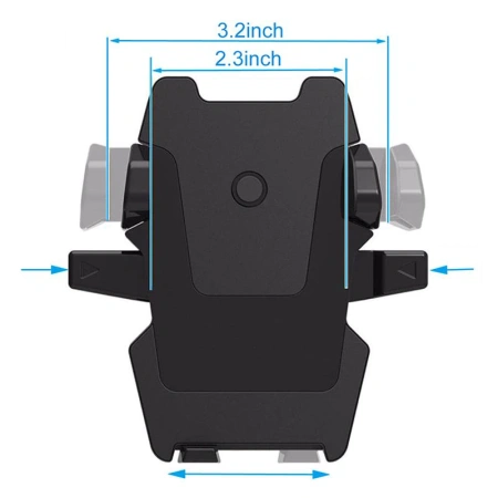 Автомобильный телескопический держатель для телефона на присоске MOD09, черный