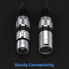 Аудио-кабель XLR (для микрофона, гитары, инструментов), M-F, black, 3 метра