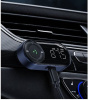Аудио адаптер Hi-Fi AX02 FM-трансмиттер Bluetooth v5.2 - AUX 3.5мм, картридер TF, для автомобиля, громкая связь (handsfree)