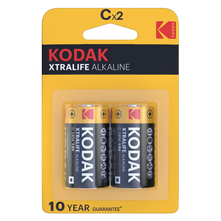 Батарейка - элемент питания KODAK Xtralife Alkaline LR14/C/2BP (бочка маленькая)