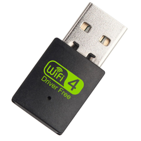 Адаптер - беспроводной Wi-Fi-приемник USB2.0, до 300 Мбит/с (Free Driver)