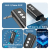 Аудио адаптер D28 приемник-передатчик (TX/RX) Bluetooth v5.3 - AUX 3.5мм, картридер TF, для дома и автомобиля, громкая связь (handsfree)