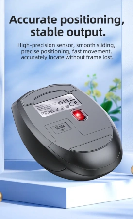 Мышь беспроводная Borofone BG7, 2,4G, 1000-1600dpi, черный