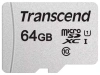 Карта памяти MicroSDXC 64Gb TRANSCEND (TS64GUSD300S-A), класс 10, SD-адаптер