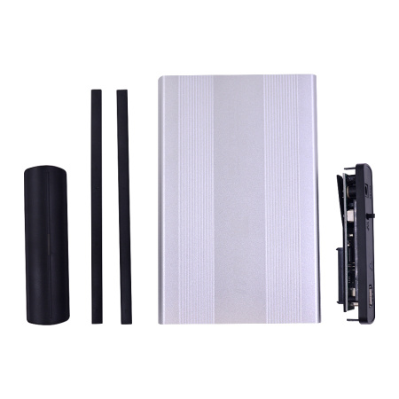 Внешний корпус - бокс SATA - USB2.0 для жесткого диска SSD/HDD 3.5”, алюминий, серебро